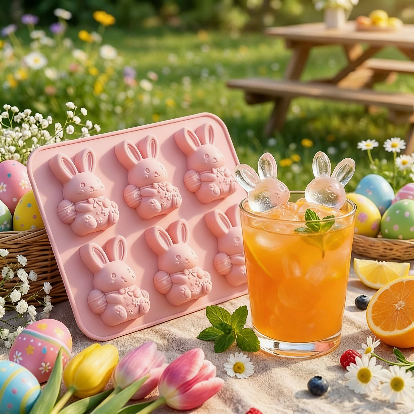 ⏳Last Day Special Price £6.99!!🐮 Mini Highland Cow Ice Cube Mold – Cute 3D Ice for Drinks, Parties & Gifts