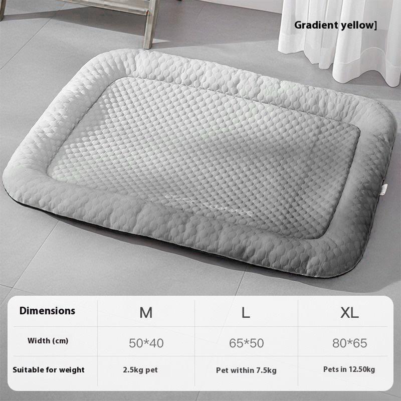 🔥LAST DAY SALE ONLY£9.99!!❄Pawchill™🇬🇧Pet Cooling Mat for Dogs & Cats 🐾 Naturally Cool Ice-Silk Pad • Breathable, Washable & Soft 🌿 For Floors, Sofas & Car Travel • Multiple Sizes • Gradient Colours ☀️🐶🐱