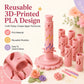 ⏳ Last Day 50% OFF – 🌸 Beginner-Friendly Clay Bloom Maker Set | Reusable 3D-Printed Flower Shaping Tool with Interchangeable Sleeves & 24-Color Modeling Clay Included ✨