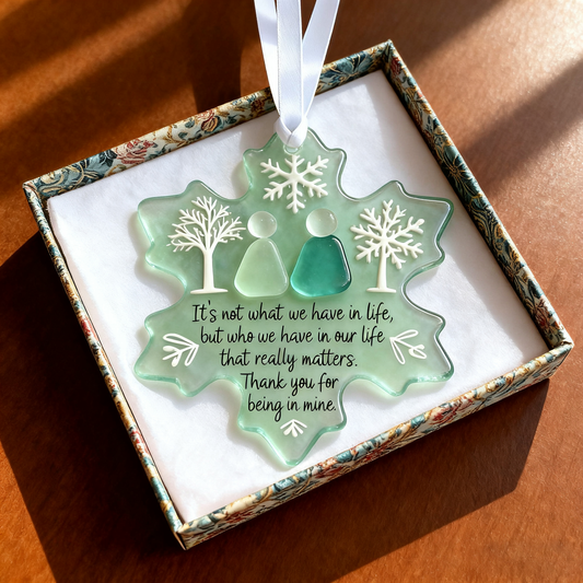 🌊Snowflake-Shaped Sea Glass Friendship Decor❄✨ Shaped by Nature & Crafted by Hand!