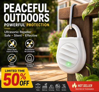 🔥Limited time offer Buy 3 get 2 free！🐦No more trouble from birds, beasts and locusts！Portable Ultrasonic Bird Repellent Keychain