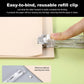 📎 2-Pack Portable Binder Clip Stapler + 100 Clips – Non-Destructive Paper Clamp Dispenser for Office, Home & School 🏫✏️