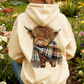 🎁Cute Highland Cow Cozy Fleece-Lined Hooded Sweatshirt🦬✨Perfect Gift for Her!