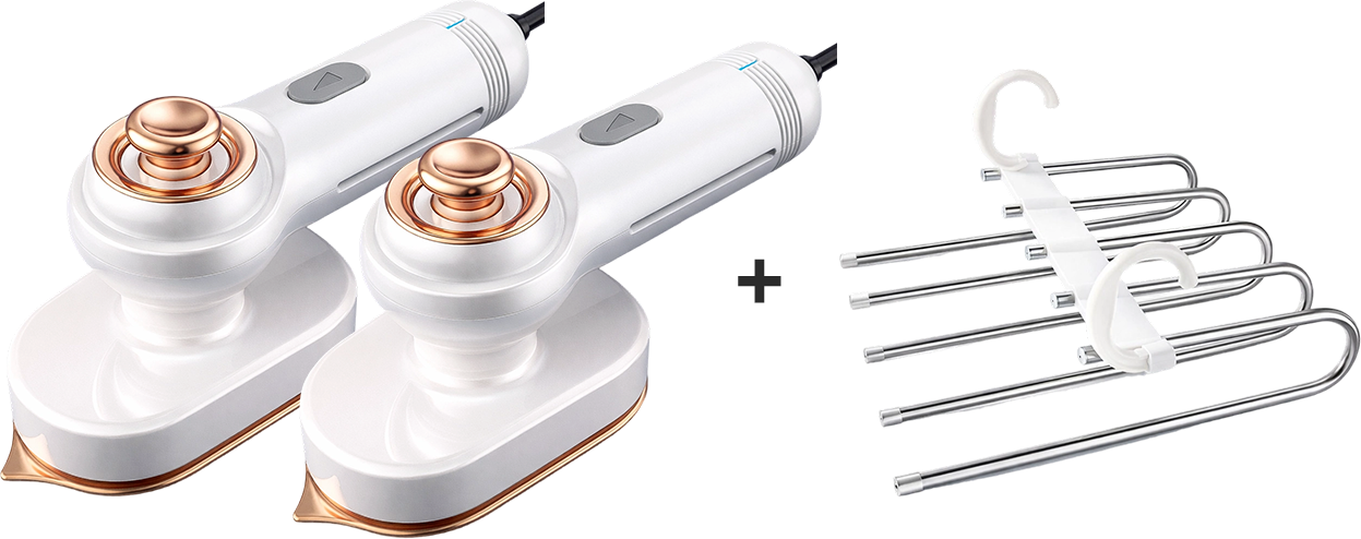 🥳2026 HOT SALE💨 50% OFF! Steam Iron & Steamer 2-in-1 – Kills 99.99% mites & bacteria. 5s preheat, 150ml tank. Ceramic plate, even heat. Safe for silk to cotton. Your fabric care essential. 🛡️🌿