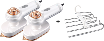 🥳2026 HOT SALE💨 50% OFF! Steam Iron & Steamer 2-in-1 – Kills 99.99% mites & bacteria. 5s preheat, 150ml tank. Ceramic plate, even heat. Safe for silk to cotton. Your fabric care essential. 🛡️🌿