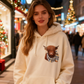 🎁Cute Highland Cow Cozy Fleece-Lined Hooded Sweatshirt🦬✨Perfect Gift for Her!