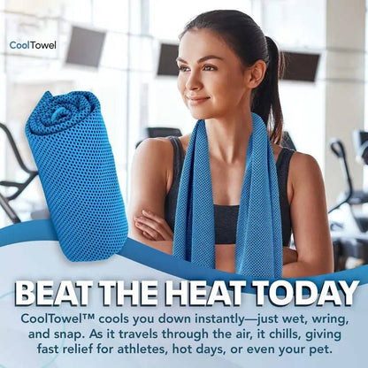 🎁Last Day Buy 1 Get 1 Free (Each only ￡3.49)🔥Cold Sweat Towel You Can Use Anywhere, Anytime! Reusable Soft Absorbent Cooling Portable