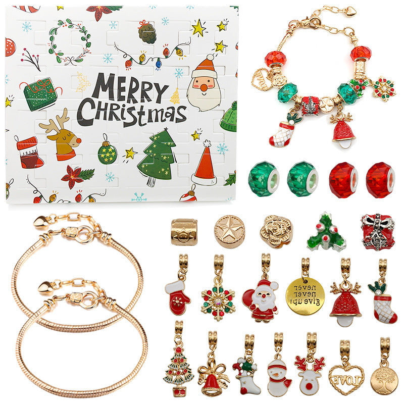 🎅Early Xmas Sale 46% OFF💥DIY 24 Days Christmas Countdown Calendar Bracelets Set