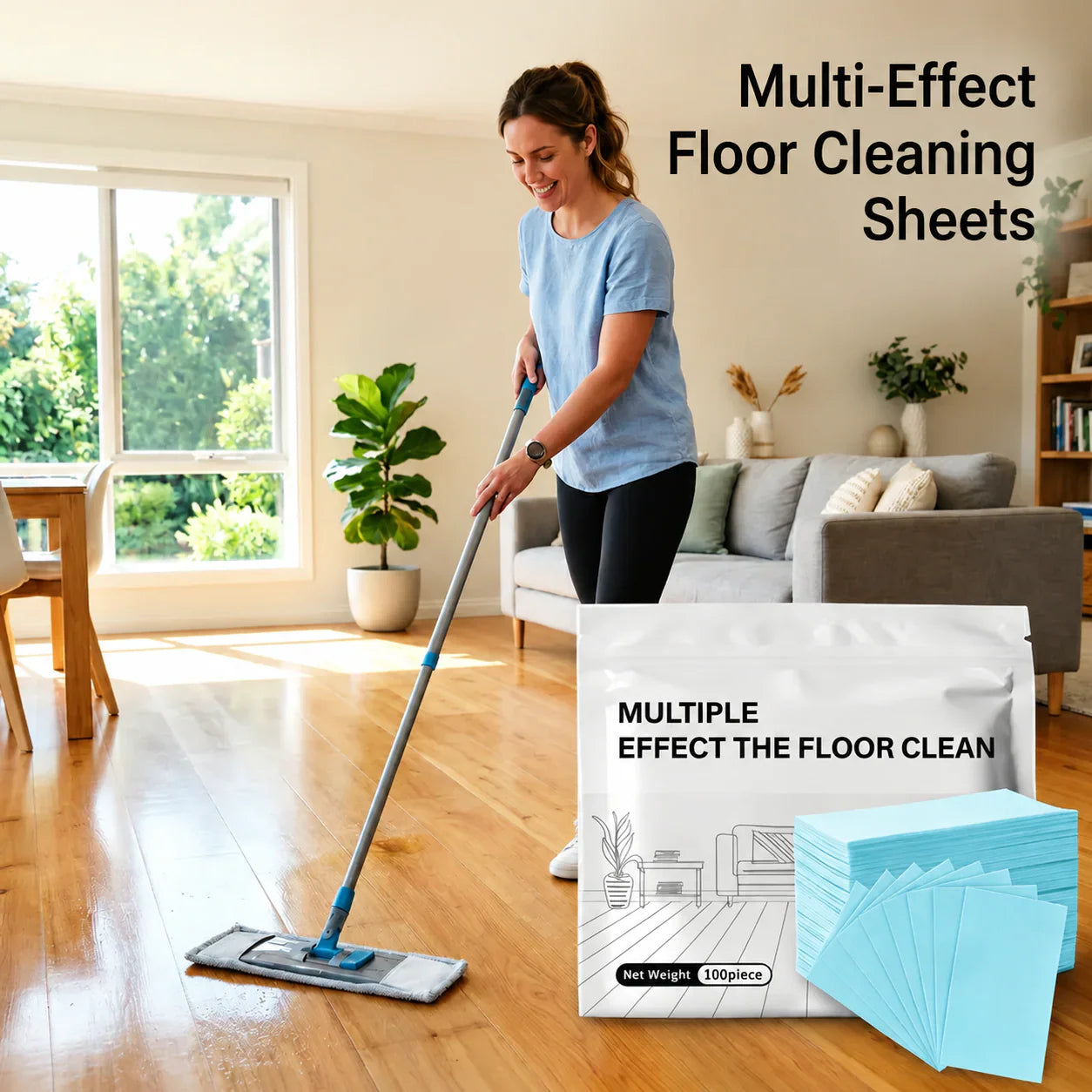 🔥100PCS Multi-Surface Floor Cleaning Tablets – Concentrated Cleaner for Hardwood, Tile, Laminate & More