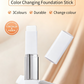 🎁Last Day BUY 1 GET 1 FREE🎁Cover Cream Stick V w/ Detachable Brush - Korean Skin Care Color-Changing Foundation Stick with Collagen Capsules (0.45 oz)