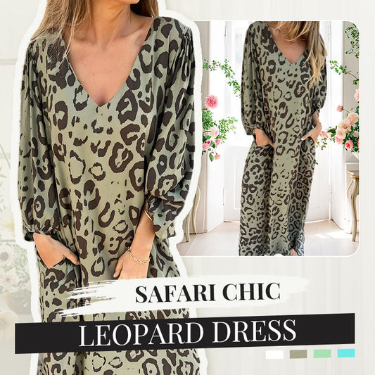 💖Limited Sale 50% OFF💖Safari Chic Leopard Dress