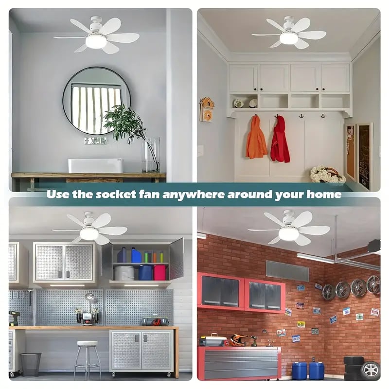 ⏳Limited-time Special Price:£ 15.99!!🔥SmartBreez™ 40W LED Ceiling Fan Light – 20.5” Ultra-Quiet with Remote 🎯 | E27 + FREE B22 Adapter 🔌 | For Bedroom 😴, Kitchen 👩‍🍳 & Garage 🛠️ – UK Ready! 🇬🇧
