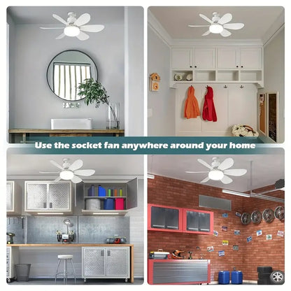 ⏳Limited-time Special Price:£ 15.99!!🔥SmartBreez™ 40W LED Ceiling Fan Light – 20.5” Ultra-Quiet with Remote 🎯 | E27 + FREE B22 Adapter 🔌 | For Bedroom 😴, Kitchen 👩‍🍳 & Garage 🛠️ – UK Ready! 🇬🇧