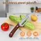 🔥Multi-Functional Wooden Vegetable Peeler with Built In Bottle Opener