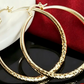 🎉BUY 1 GET 1 FREE🎁Diamond-Cut Hoop Earrings for Women – Elegant, Sparkling 💎