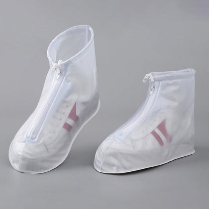 Waterproof Shoe Covers with Zipper & Adjustable Drawstring