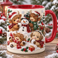 🐮 Adorable Baby Highland Cows Christmas Mug