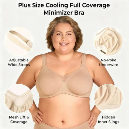 ⏳Last Day Special Price £8.88💐Women's Elegant Sheer Full Coverage Plus Size Bra