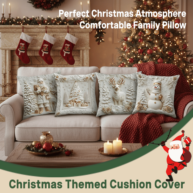 🎄 Unwrap Joy: 60% OFF Christmas Sale💕 Festive Cushion Covers 🎁