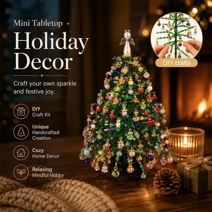 ⏳LAST DAY SALE ONLY ￡6.99!🎄✨ DIY Beaded Christmas Tree Kit – 🎅Create Your Own Sparkling Holiday Decoration