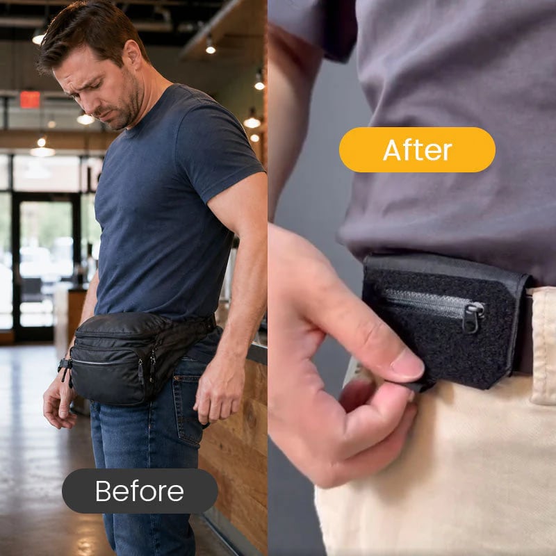 🏆Limited Time Sale 49% OFF🚶💳Slim Belt Wallet — Zero Bulk For Your Everyday Carry