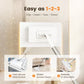 🔥Extendable Telescopic Disposable Flat Clip Mop, 360° Swivel Lightweight Floor Mop