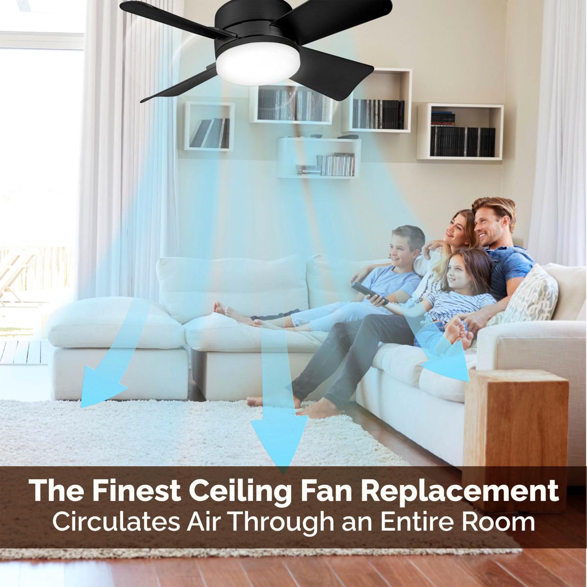 ⏳Limited-time Special Price:£ 15.99!!🔥SmartBreez™ 40W LED Ceiling Fan Light – 20.5” Ultra-Quiet with Remote 🎯 | E27 + FREE B22 Adapter 🔌 | For Bedroom 😴, Kitchen 👩‍🍳 & Garage 🛠️ – UK Ready! 🇬🇧