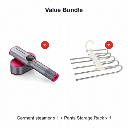 🥳2026 HOT SALE💨 50% OFF! Steam Iron & Steamer 2-in-1 – Kills 99.99% mites & bacteria. 5s preheat, 150ml tank. Ceramic plate, even heat. Safe for silk to cotton. Your fabric care essential. 🛡️🌿