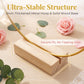 😍Last Day Hot Sales - 50% OFF🎁Gold Metal Floral Hoop Centerpiece with Wooden Stand