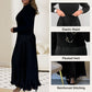 🔥Black Friday Promotion 50%OFF🔥Women's solid color Long Sleeve Jumper & Pleated Bottom Dress