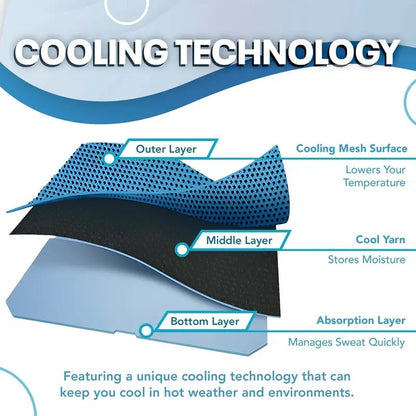 🎁Last Day Buy 1 Get 1 Free (Each only ￡3.49)🔥Cold Sweat Towel You Can Use Anywhere, Anytime! Reusable Soft Absorbent Cooling Portable