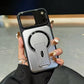 MagSafe Magnetic Case with Camera Lens Cover & Invisible Stand for iPhone