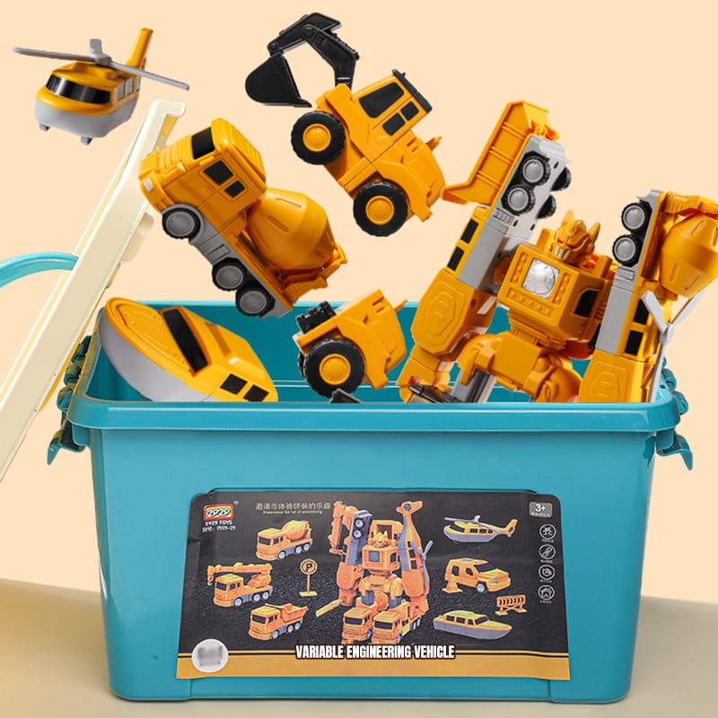 🔥Hot Sale 60% Off🔥Magnetic Transform Engineering Car Assembled Toys