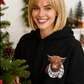 🎁Cute Highland Cow Cozy Fleece-Lined Hooded Sweatshirt🦬✨Perfect Gift for Her!