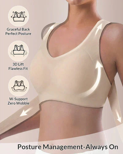 💖Front Closure Cross-Back Wireless Posture Bra✨