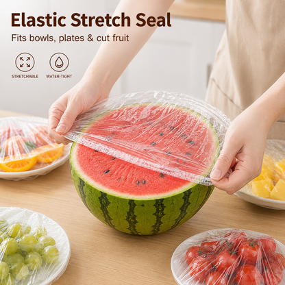 ⏳LAST DAY SALE ONLY ￡6.99!🔥Disposable Stretch Food Covers for Bowls & Plates