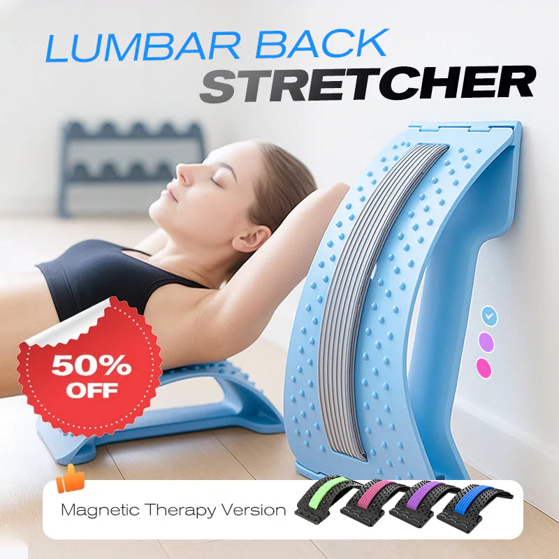 🏆🌸Limited-time Special Price:£7.99!!!⏰Magnetic Therapy Acupuncture Massage Lumbar Stretcher
