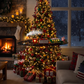 🚂Xmas Sale - 50% OFF🎅 Christmas Tree Train Set – Light-Up Festive Train with Santa & Magical Steam Effects