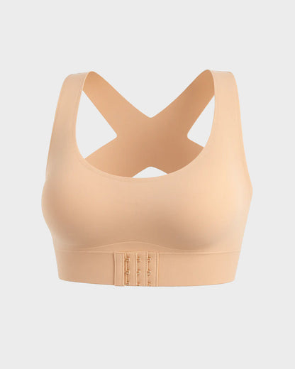 💖Front Closure Cross-Back Wireless Posture Bra✨