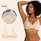 ⏳Brand Weekly Promotion 56% OFF!🖤Women's Mermaid Scales Lace Minimiser Bra Full Cup Wide Side Bands Adjustable Straps