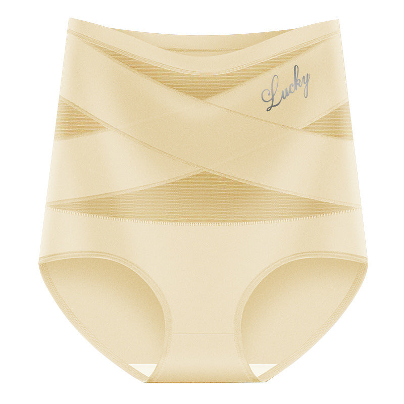Limited sale 70% OFF🌸Last Day-Buy 1 Get 3 Packs✨Plus-Size High-Waist Cross Tummy Control Panties