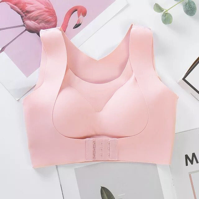 💖Front Closure Cross-Back Wireless Posture Bra✨