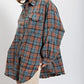 🔥50% OFF & Free Shipping🔥🏆Women's Mineral Washed Button Down Plaid Shirt