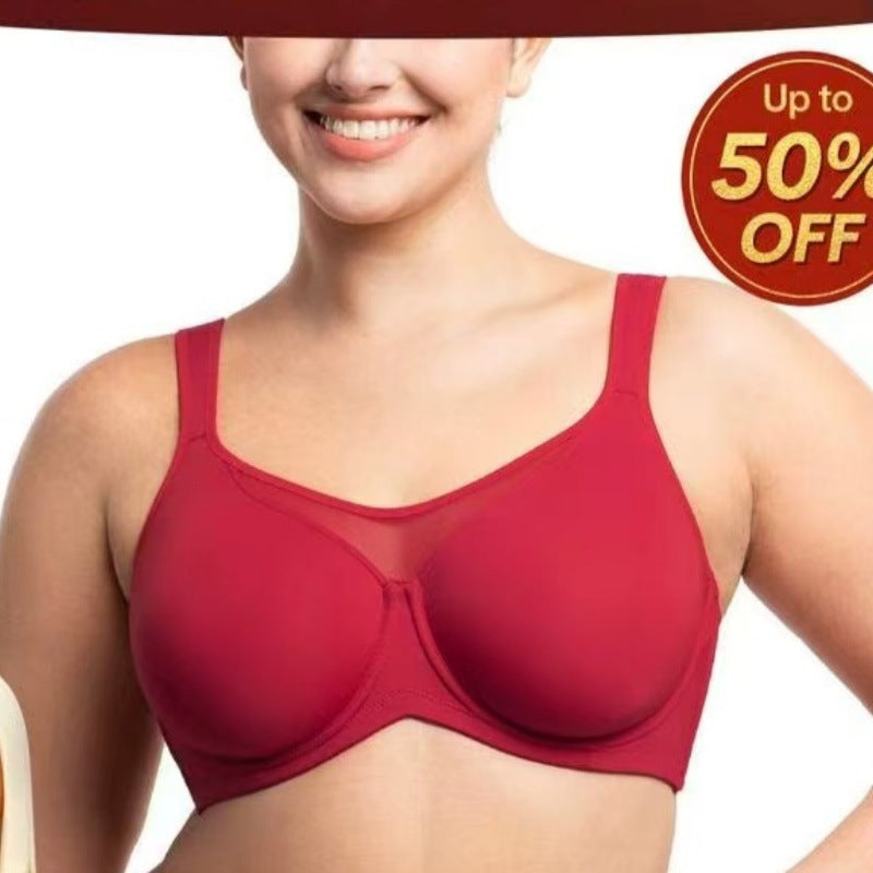 ⏳Last Day Special Price £8.88💐Women's Elegant Sheer Full Coverage Plus Size Bra