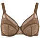 ⏳Brand Weekly Promotion 56% OFF!🖤Women's Mermaid Scales Lace Minimiser Bra Full Cup Wide Side Bands Adjustable Straps