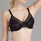 ⏳Brand Weekly Promotion 56% OFF!🖤Women's Mermaid Scales Lace Minimiser Bra Full Cup Wide Side Bands Adjustable Straps