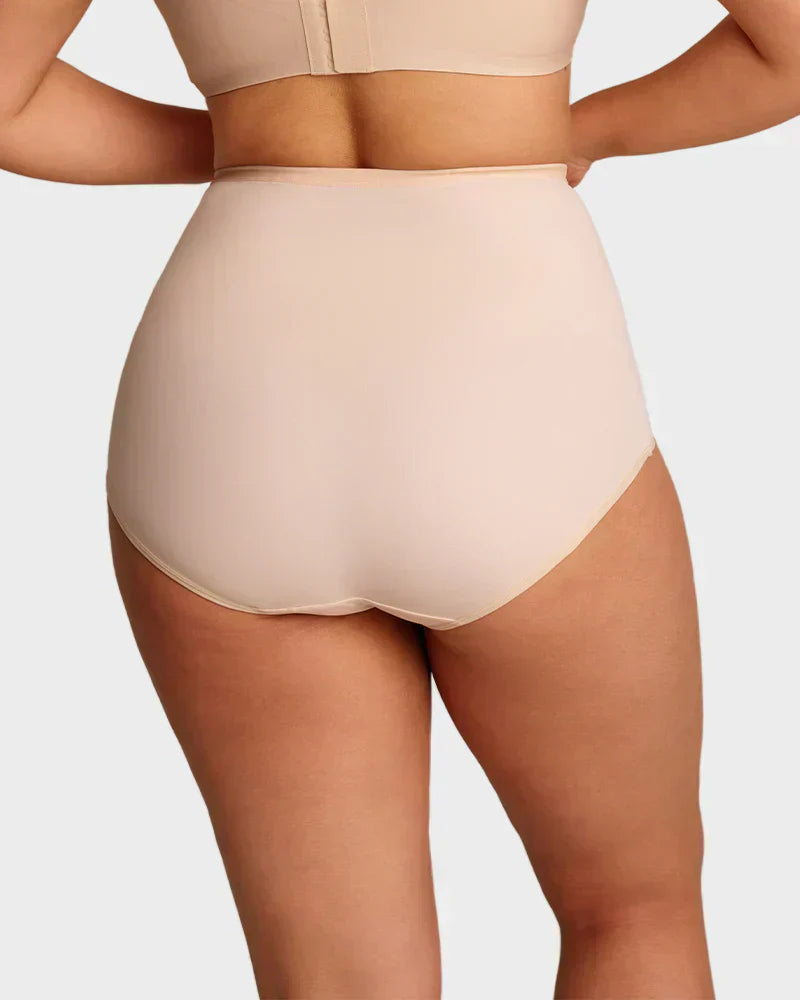 🌸 Last Day Special Price £9.99 ! 🔥Buy 1 Get 1 Free🎁Plus-Size High-Waist Cross Tummy Control Panties