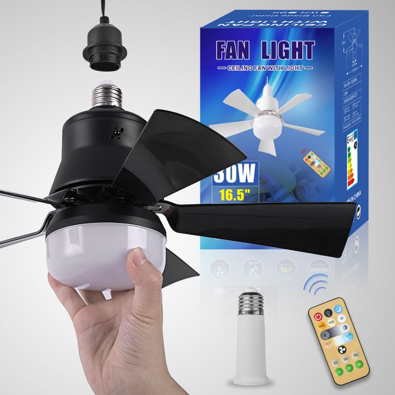 ⏳Limited-time Special Price:£ 15.99!!🔥SmartBreez™ 40W LED Ceiling Fan Light – 20.5” Ultra-Quiet with Remote 🎯 | E27 + FREE B22 Adapter 🔌 | For Bedroom 😴, Kitchen 👩‍🍳 & Garage 🛠️ – UK Ready! 🇬🇧