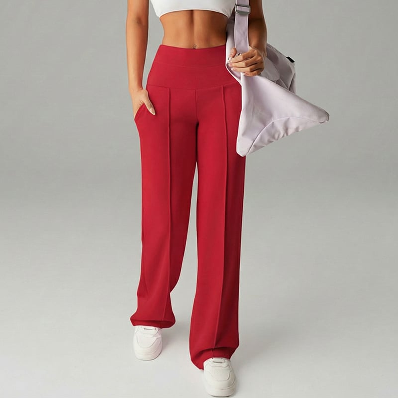 💗LAST DAY SALE 70% OFF⚡50K+ SOLD💕Women's Plain Loose Straight Leg Pants