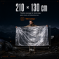 ⏰BUY 2 GET 1 FREE（3PCS）🚨 Emergency outdoor Survival Blanket – Compact Silver Thermal Shelter for Emergency Kits